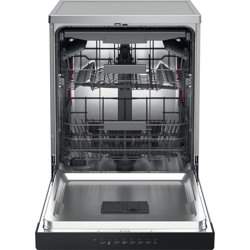 Whirlpool Lavastoviglie WFC 3C26 PF X - Libera Installazione, 14 Coperti, Classe E, Tecnologia Sesto Senso, 8 Programmi