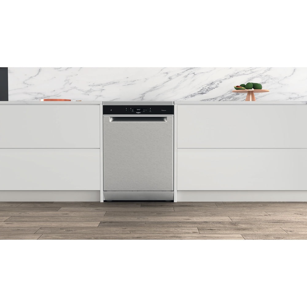 Whirlpool Lavastoviglie WFC 3C26 PF X - Libera Installazione, 14 Coperti, Classe E, Tecnologia Sesto Senso, 8 Programmi