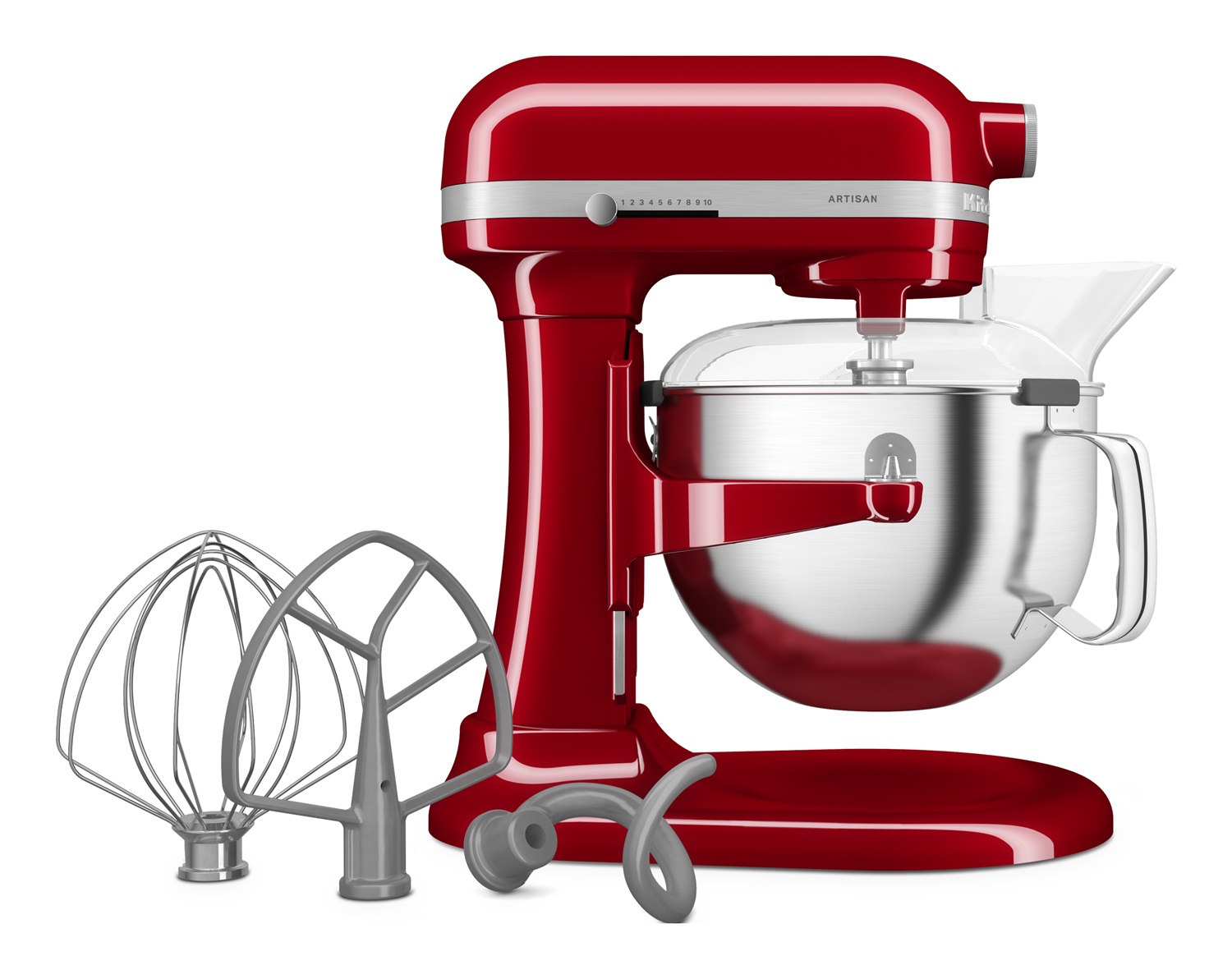 KitchenAid 5KSM60SPXEER Planetaria con Ciotola Sollevabile 5,6 L Rosso Imperiale - 325 W, 11 Velocità, 5 Accessori