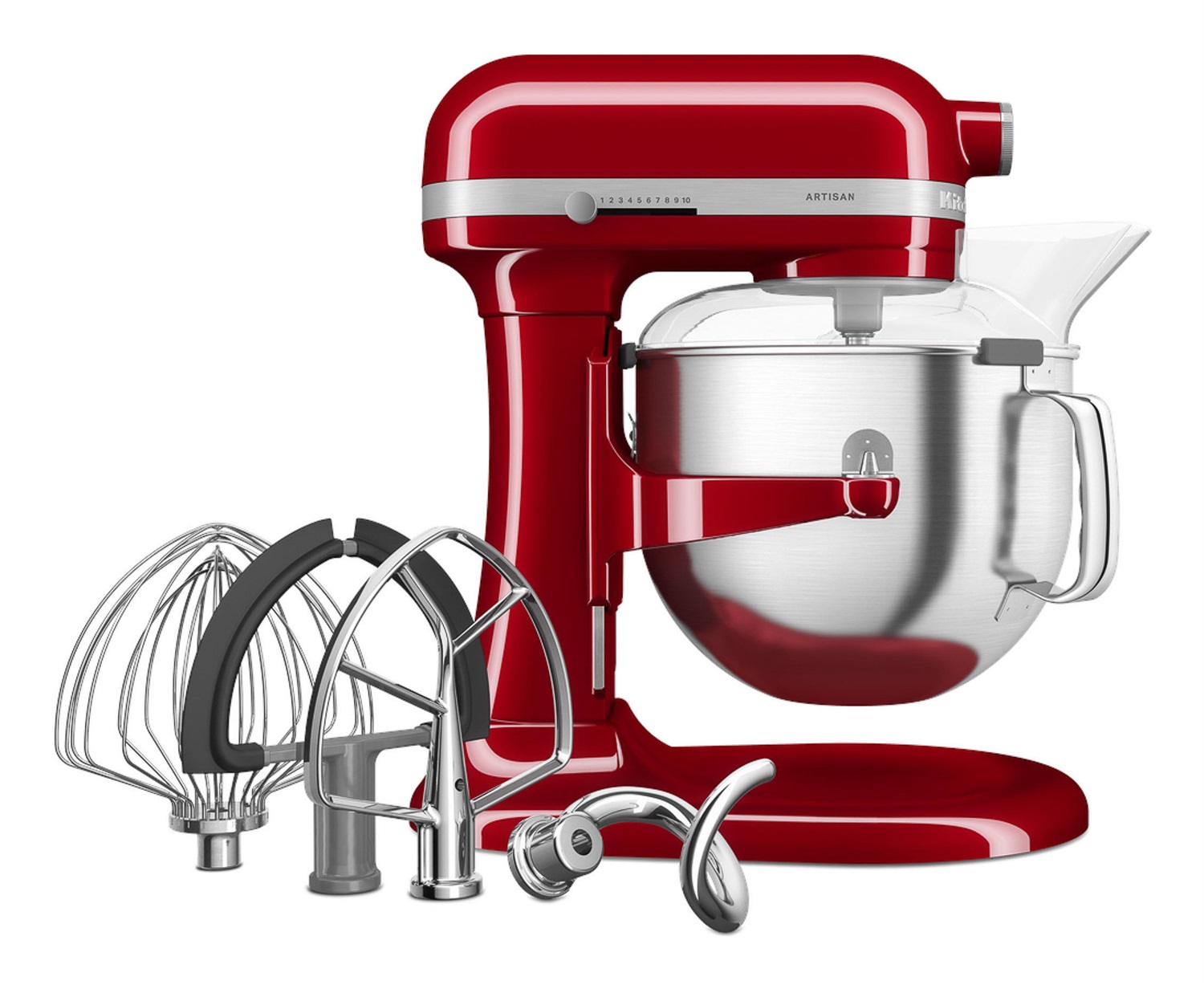 KitchenAid 5KSM70SHXEER Planetaria con Ciotola Sollevabile 6,6 L Rosso Imperiale - Potente e Iconica