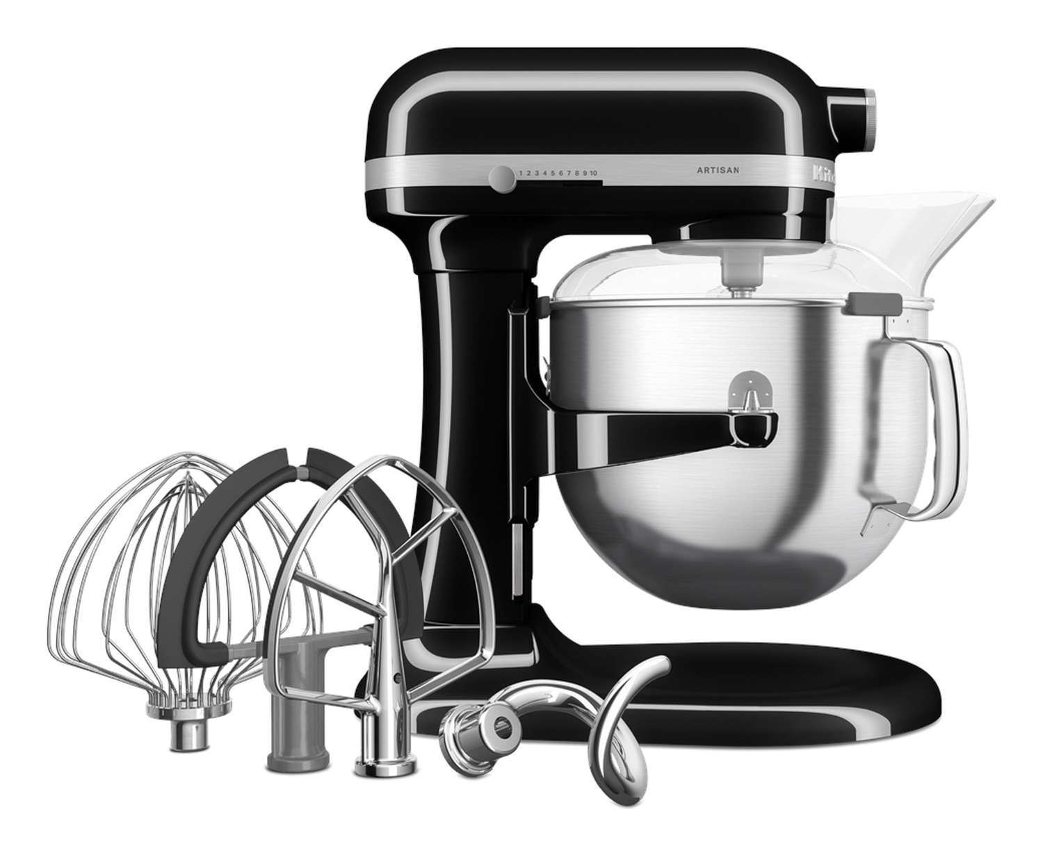 KitchenAid 5KSM70SHXEOB Impastatrice Planetaria 6,6 L con Ciotola Sollevabile 325 W Nero