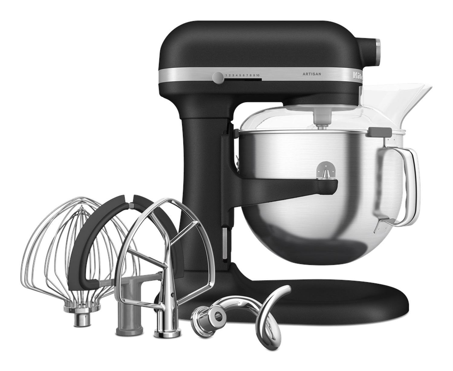 KitchenAid 5KSM70SHXEBK Impastatrice Planetaria 6,6 L con Ciotola Sollevabile 325 W Nero