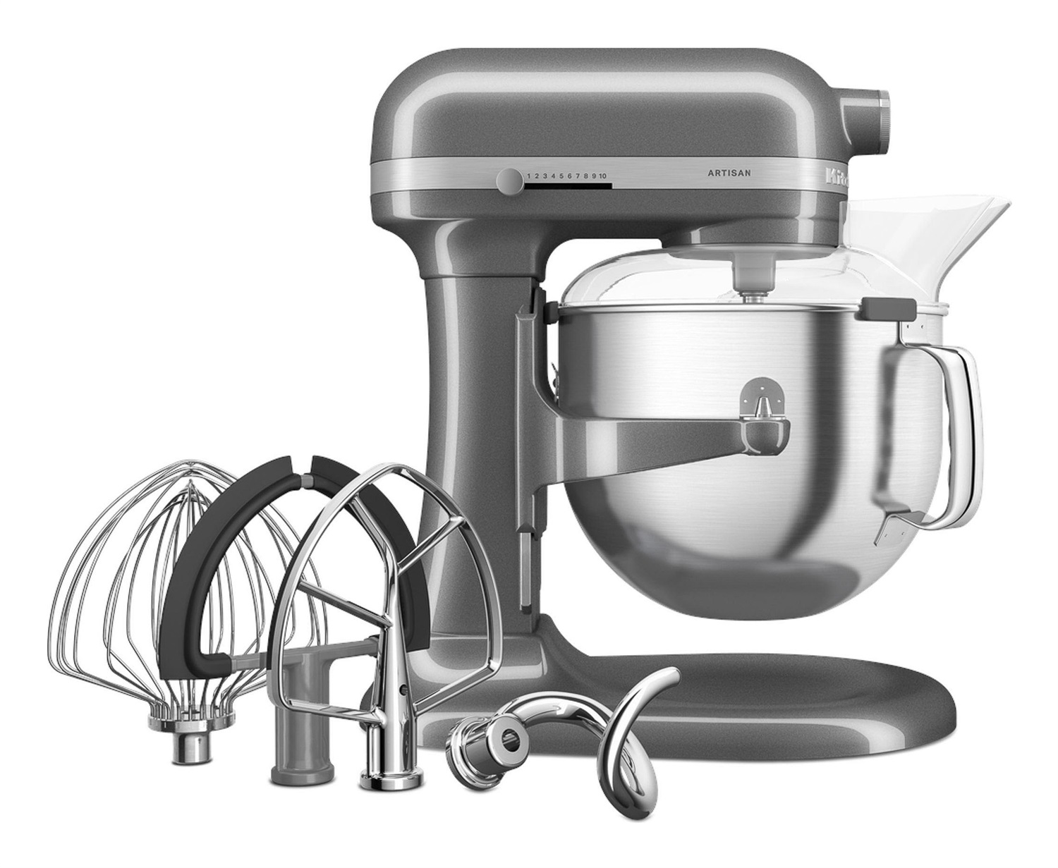 KitchenAid 5KSM70SHXEMS Impastatrice Planetaria 6,6 L con Ciotola Sollevabile 325 W Argento Medaglia