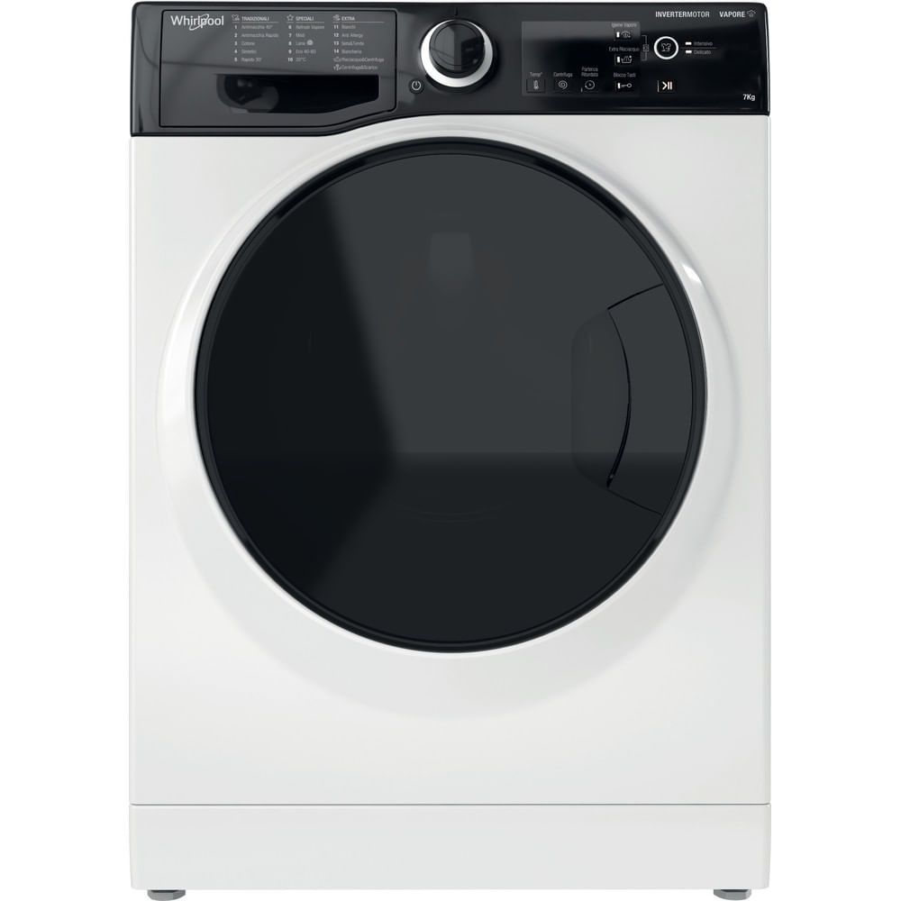 Whirlpool WSB 725 D IT - Lavatrice Slim 7kg a Carica Frontale, 1200 Giri/min, 16 Programmi, Classe Energetica B