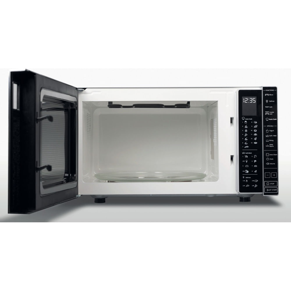 Whirlpool MWP 303 SB Microonde Combinato a Libera Installazione 30 L 900 W con Grill e Display LCD Argento