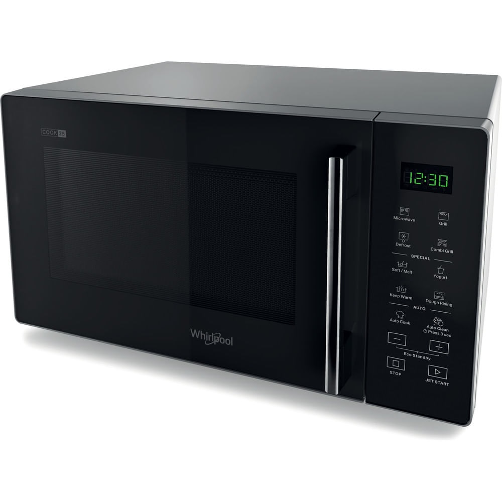 Whirlpool Cook25 MWP253SB Microonde Combinato 25L Nero/Argento con Grill 900W
