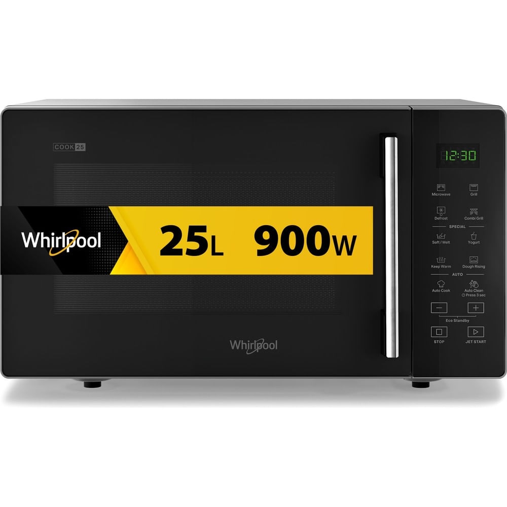 Whirlpool Cook25 MWP253SB Microonde Combinato 25L Nero/Argento con Grill 900W