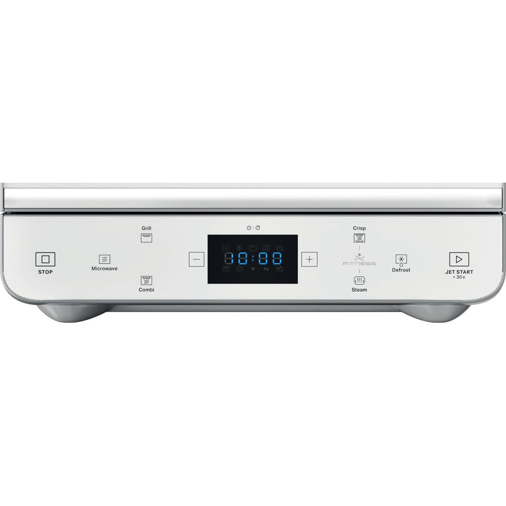 Whirlpool Microonde Combinato MAX 49 WSL, Capacità 13 Litri, Potenza 700 Watt, Funzione Grill e Crisp, Argento/Bianco