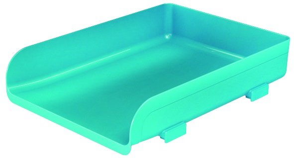 ARDA Portacorrispondenza My Desk Turchese - Polipropilene Infrangibile, 33,5x25,4x7 cm, Capacità 400 Fogli A4