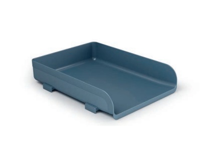 ARDA Vaschetta Portacorrispondenza Vintage Sugar - Azzurro - 33,5 x 25,4 x 7 cm - Capacità 400 Fogli A4