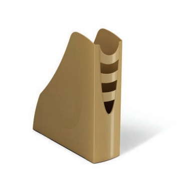 ARDA Portariviste Vintage Caramel - Colore Ocra - Dimensioni 7,5 x 26,6 x H. 27,8 cm - Materiale PPL Resistente