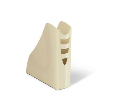 ARDA Portariviste Vintage Milk - Avorio - 7,5 x 26,6 x H. 27,8 cm - Materiale PPL - Conf. 10 Pezzi