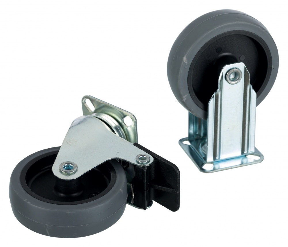 TRIXIE 3988 Set di 4 Ruote Rotanti per Trasportino per Animali Domestici - Compatibile con Gulliver IATA 4-7