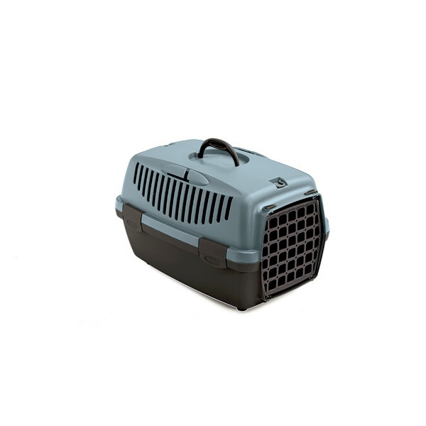 Stefanplast Gulliver 1 Trasportino per Animali Domestici in Plastica - 48 x 32 x 31 cm con Manico e Fissaggio per Cinture di Sicurezza