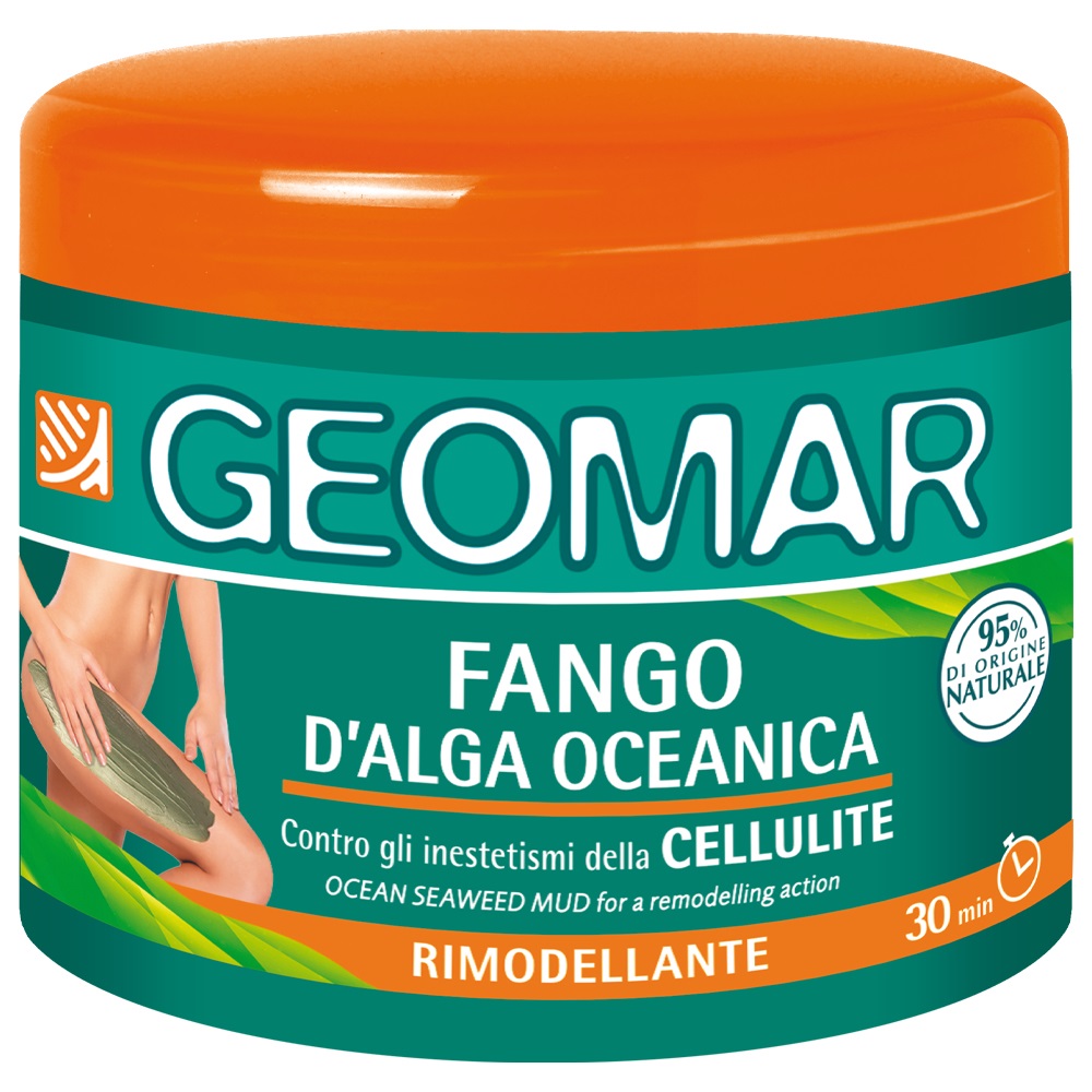 GEOMAR Fango d'Alga Oceanica Anticellulite Rimodellante 650 g - Azione Lipolitica e Drenante