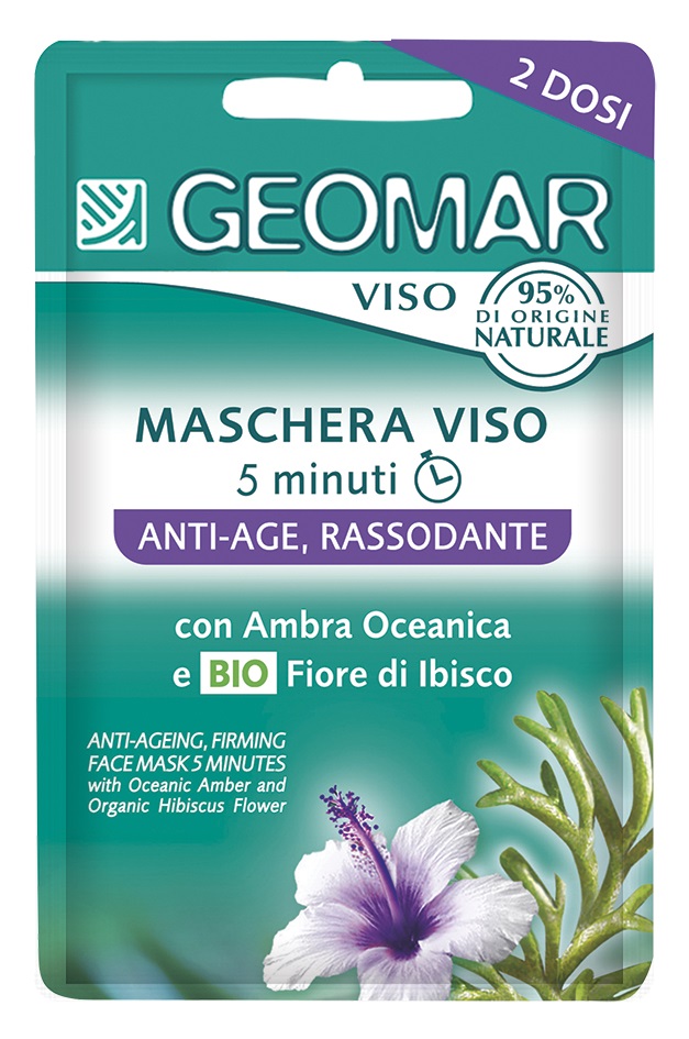 GEOMAR Maschera Viso Anti-Age Rassodante 15ml - Trattamento Rassodante per Elasticità e Anti-Radicali Liberi