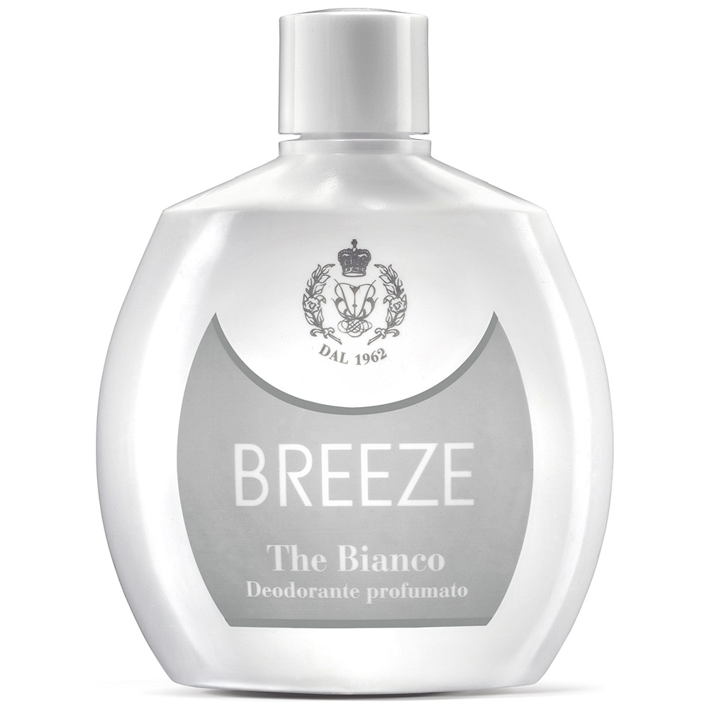 Breeze The Bianco Deodorante Squeeze 100 ml - Senza Gas, Senza Sali di Alluminio, Efficace fino a 48 ore