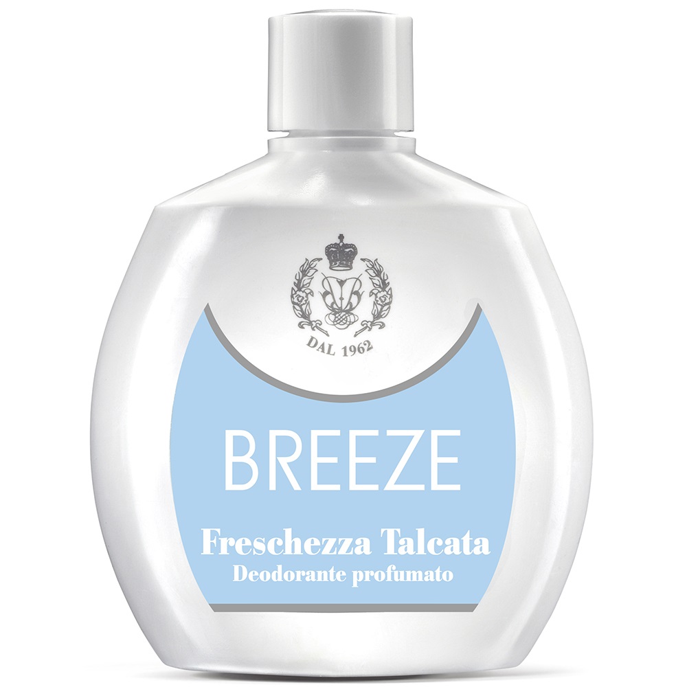 Breeze Deodorante Squeeze Freschezza Talcata 100 ml - Senza Gas e Sali di Alluminio, Efficace fino a 48 Ore