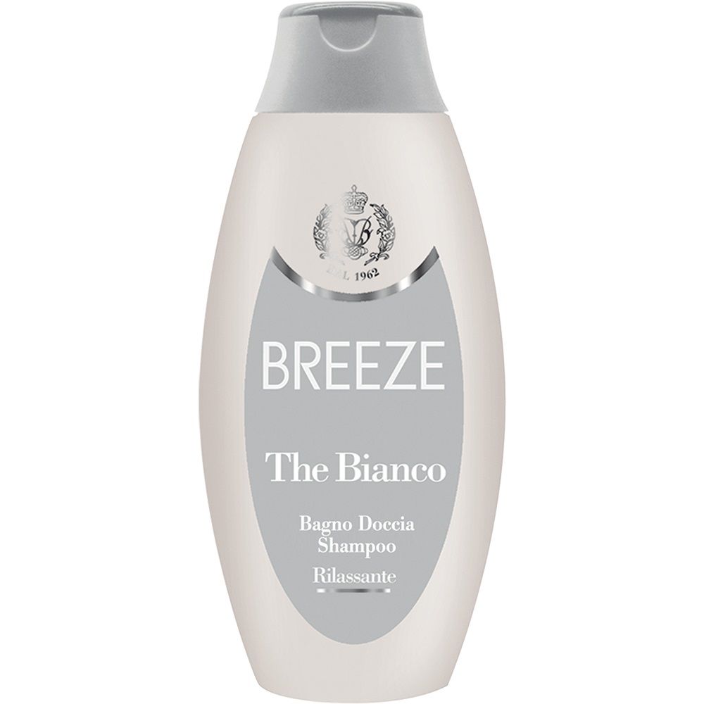 BREEZE The Bianco Bagno Doccia Shampoo Rilassante 3 in 1 400 ml - Deterge Corpo e Capelli con Formula a pH Fisiologico