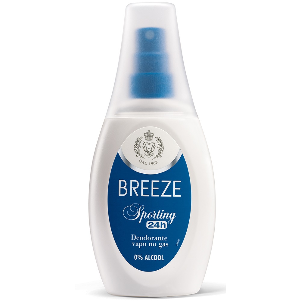BREEZE Sporting Deodorante Vapo No Gas 75ml - Deodorante Spray per Donna, 24 Ore di Protezione