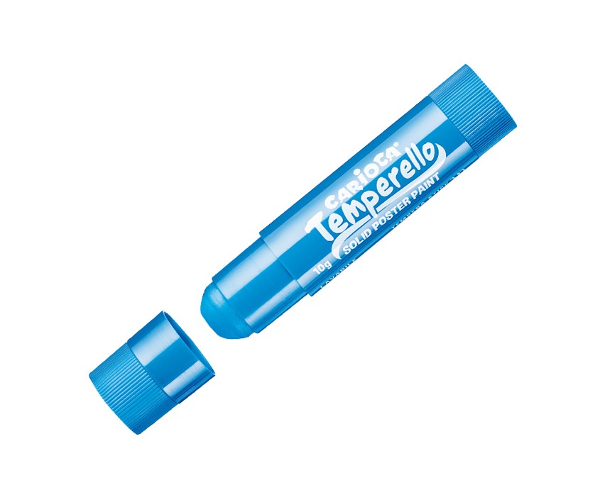 Carioca Temperello - Tempera Solida in Stick - Astuccio con 6 Colori Assortiti