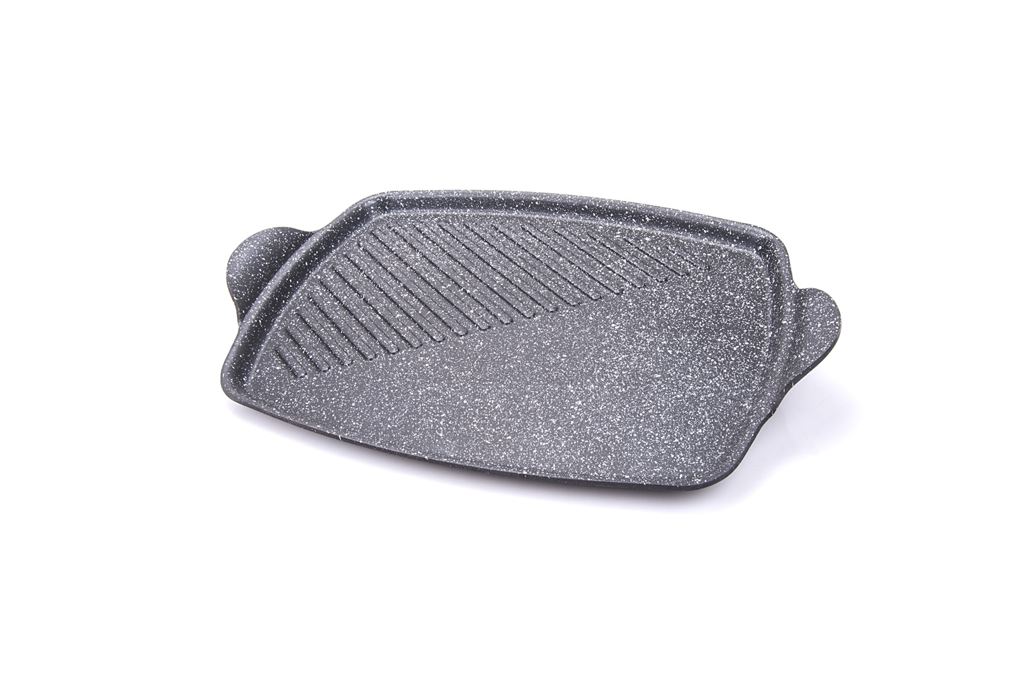 Moneta Gusto Griglia Rettangolare 35x25 cm in Alluminio con Rivestimento Antiaderente Artech Stone, Senza PFOA e Nickel