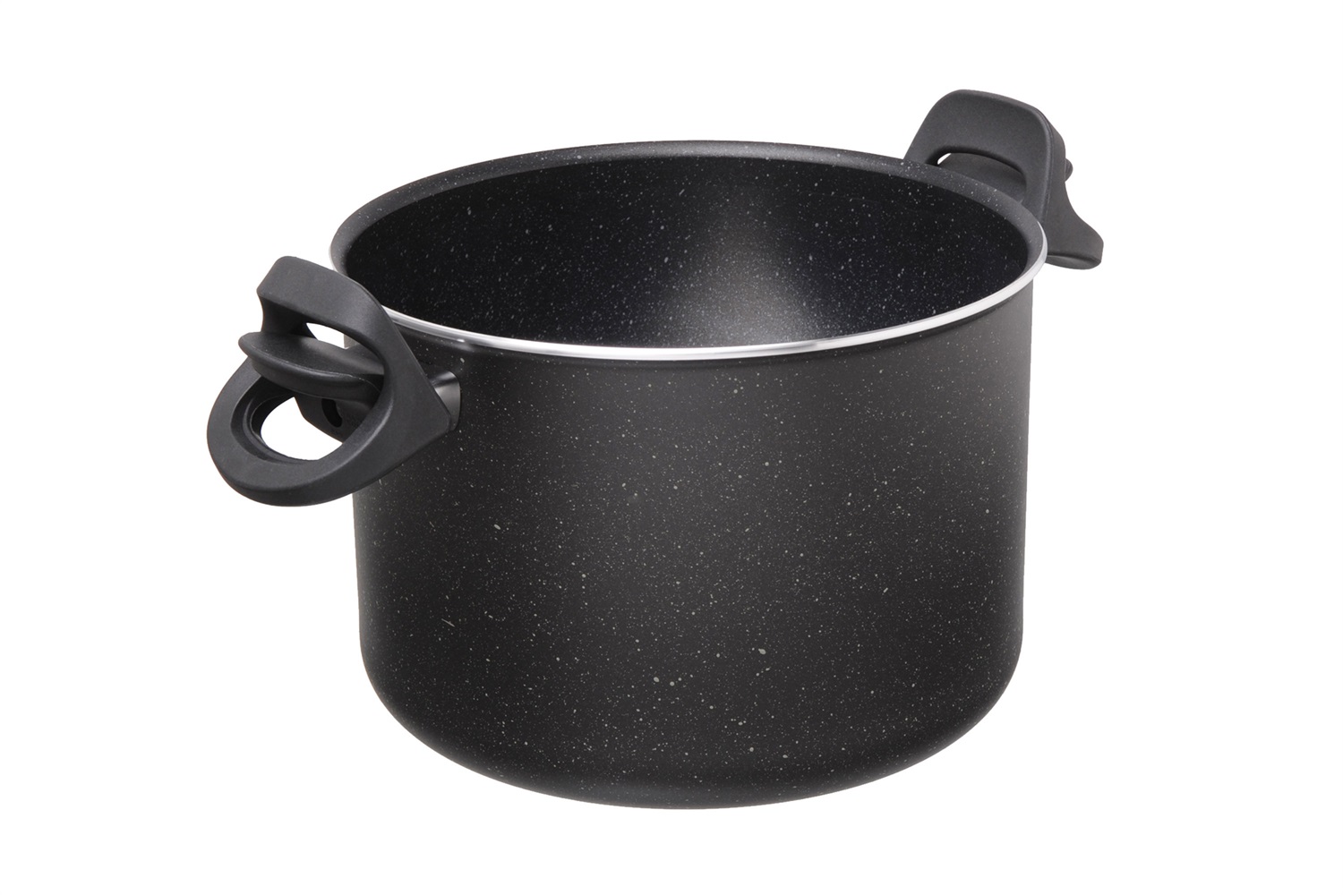 Moneta Etnea Cuocipasta 22 cm - Casseruola Antiaderente Effetto Pietra con Coperchio, Lavabile in Lavastoviglie