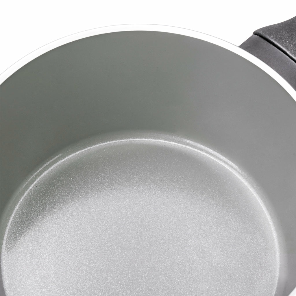 Moneta Casseruola Melodia Finegres 16 cm - 1 Manico, Rivestimento Naturale Antiaderente, Adatta per Induzione, 100% Made in Italy