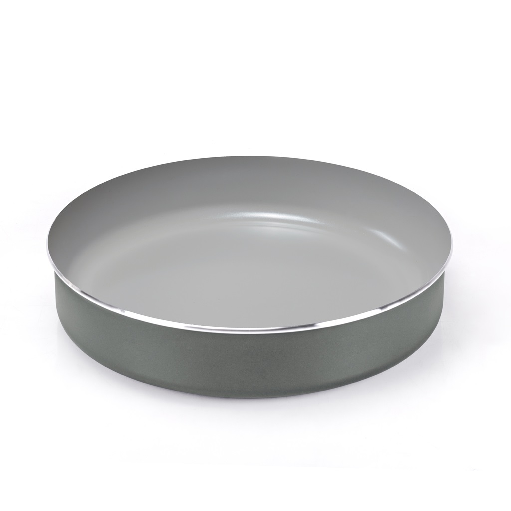 Moneta Melodia Finegres Minispace Tegame 24 cm - Rivestimento Naturale Antiaderente, Adatto per Induzione, Manico Removibile, 100% Made in Italy