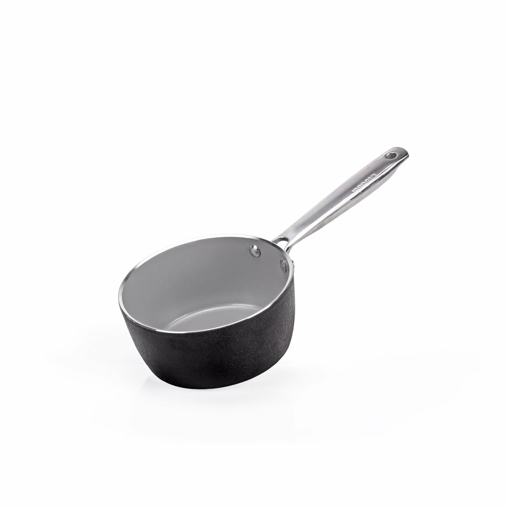 Moneta Armonia Finegres Casseruola 16 cm - Alluminio Forgiato, Rivestimento Naturale NO PFAS, Induzione, Made in Italy