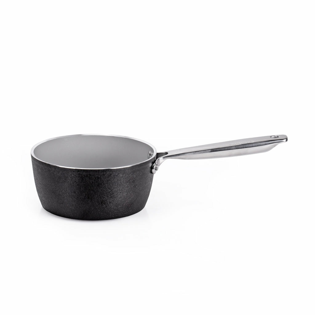 Moneta Armonia Finegres Casseruola 16 cm - Alluminio Forgiato, Rivestimento Naturale NO PFAS, Induzione, Made in Italy
