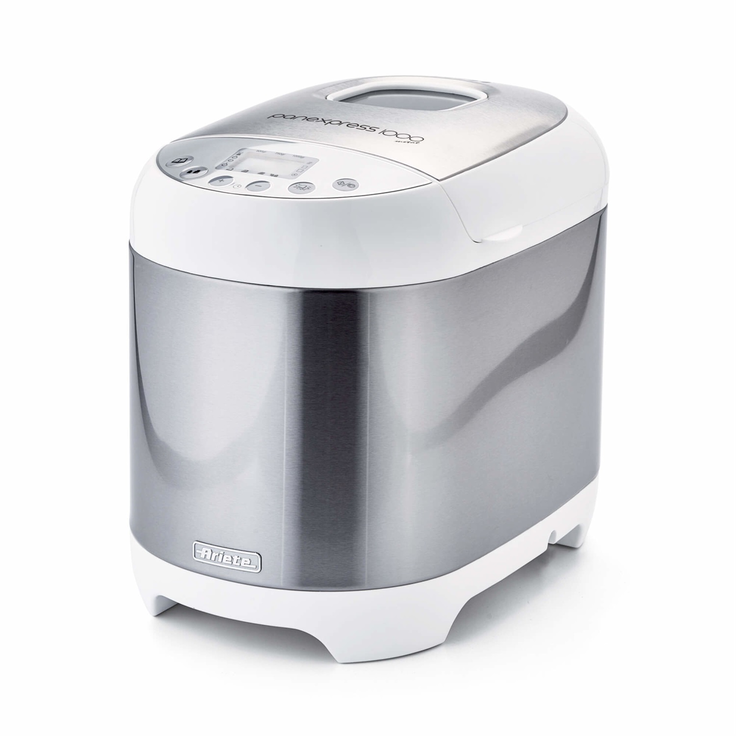 Ariete Panexpress 1000 Metal - Macchina del Pane 550W - Impasta, Lievita e Cuoce - 19 Programmi Preimpostati - 3 Livelli di Doratura - Fino a 1 kg - Ideale per Pane Senza Glutine