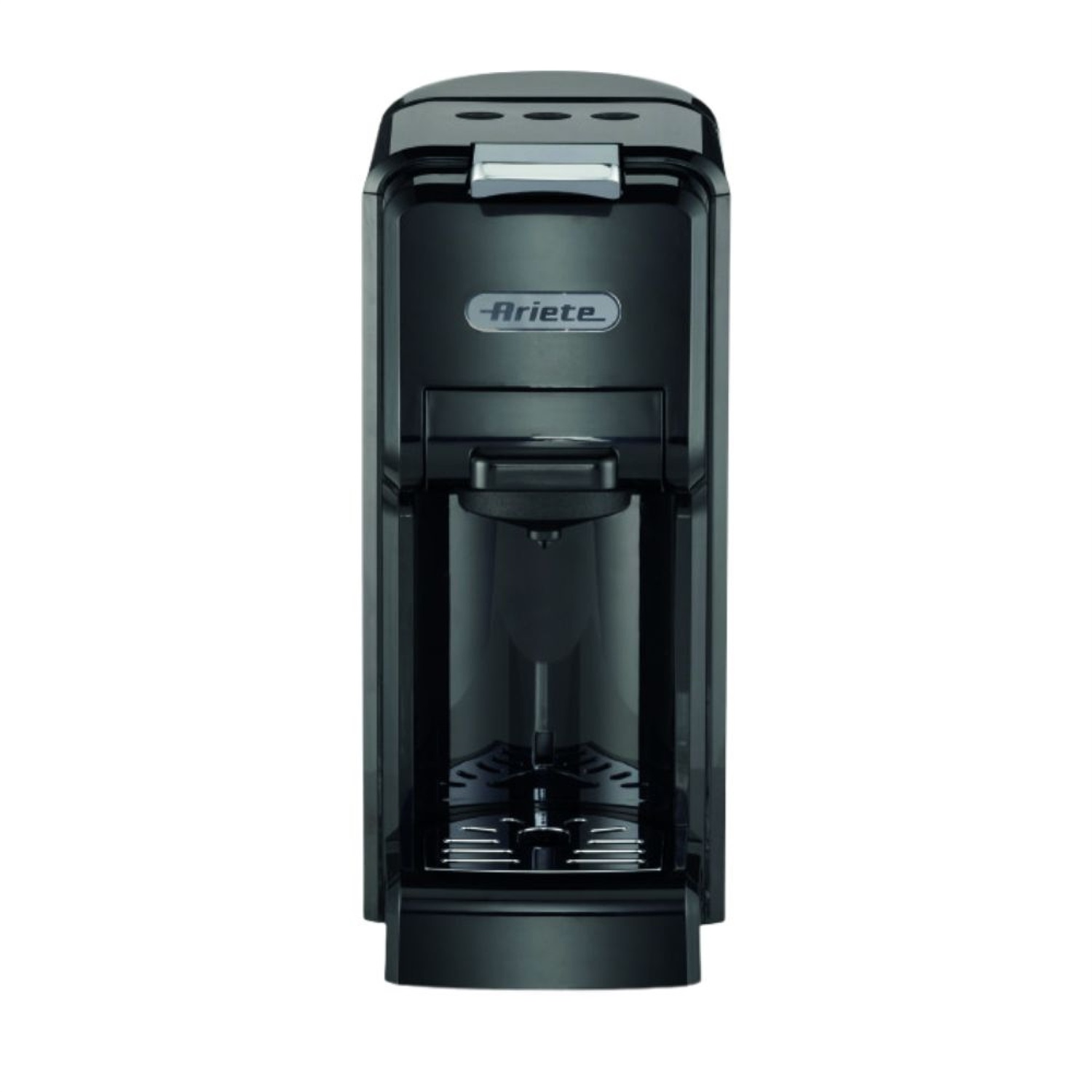 Ariete 1304/1 Macchina da Caffè Espresso 4 in 1 - 1350W, 0,7L, 19 bar, Compatibile con Capsule Nespresso, Dolcegusto, Cialde e Caffè in Polvere, Nero