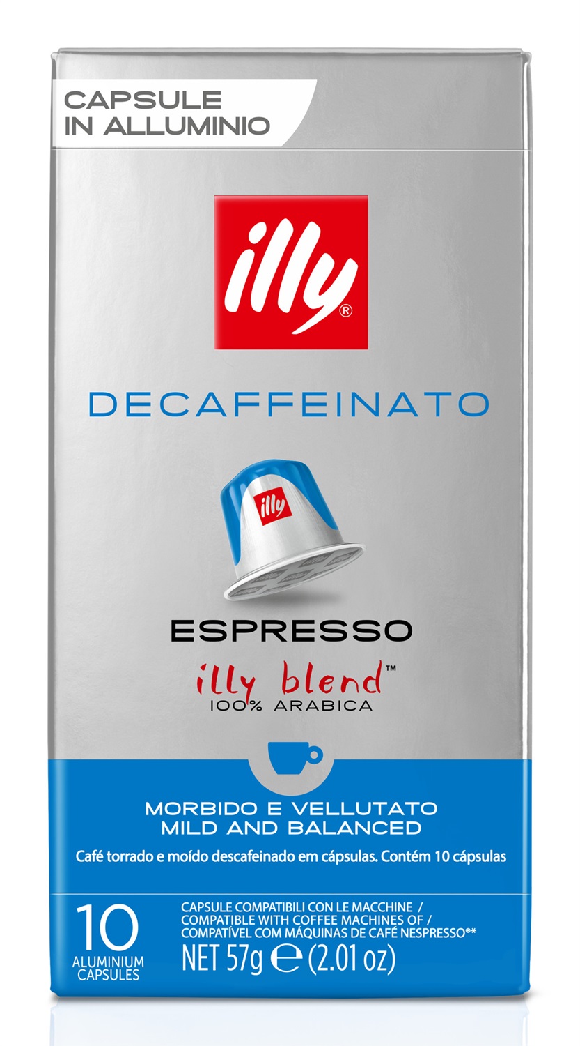Illy Capsule Caffè Decaffeinato 10 pz - Compatibili Nespresso, 100% Arabica, Note Aromatiche di Caramello e Cioccolato