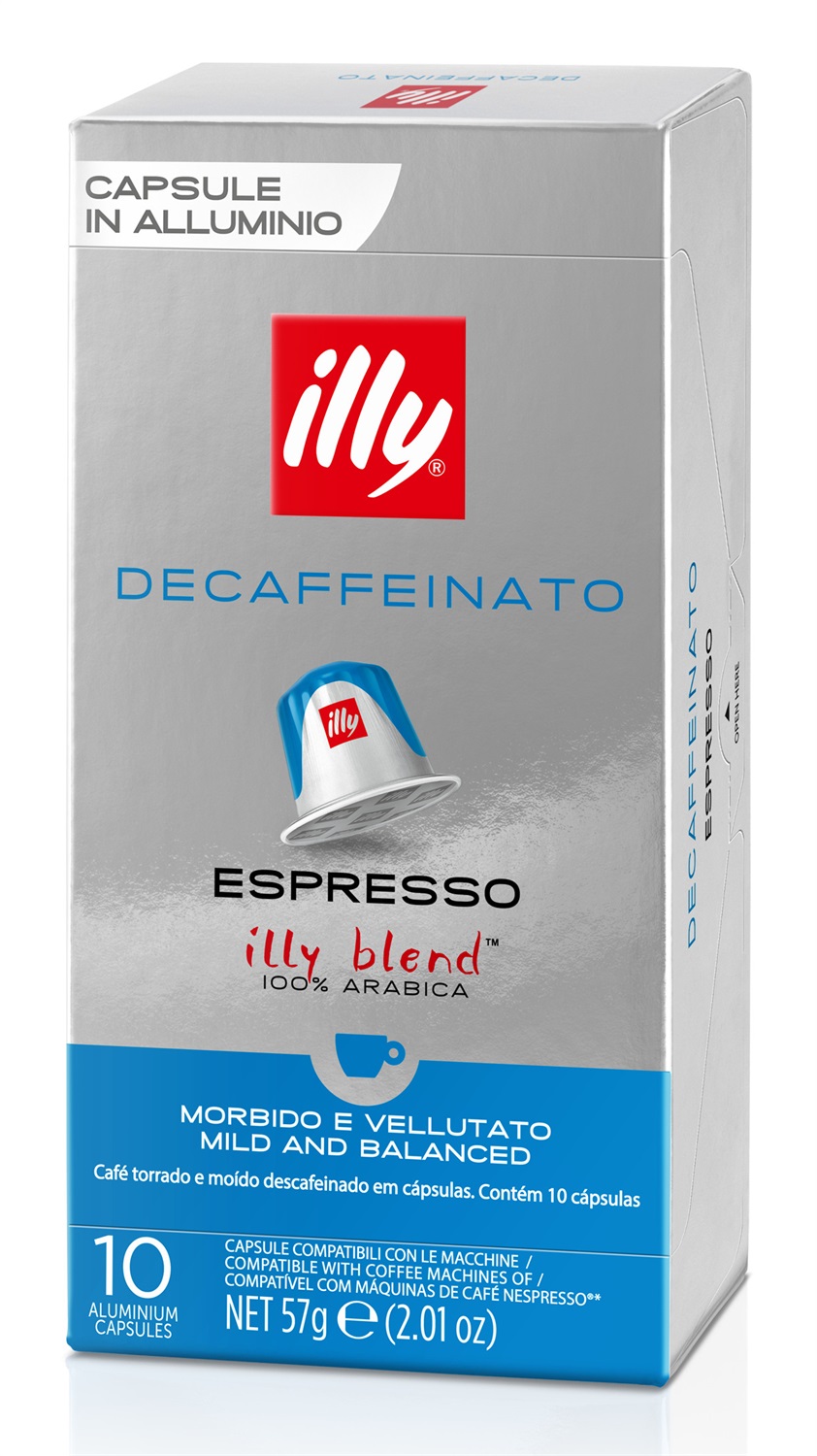 Illy Capsule Caffè Decaffeinato 10 pz - Compatibili Nespresso, 100% Arabica, Note Aromatiche di Caramello e Cioccolato