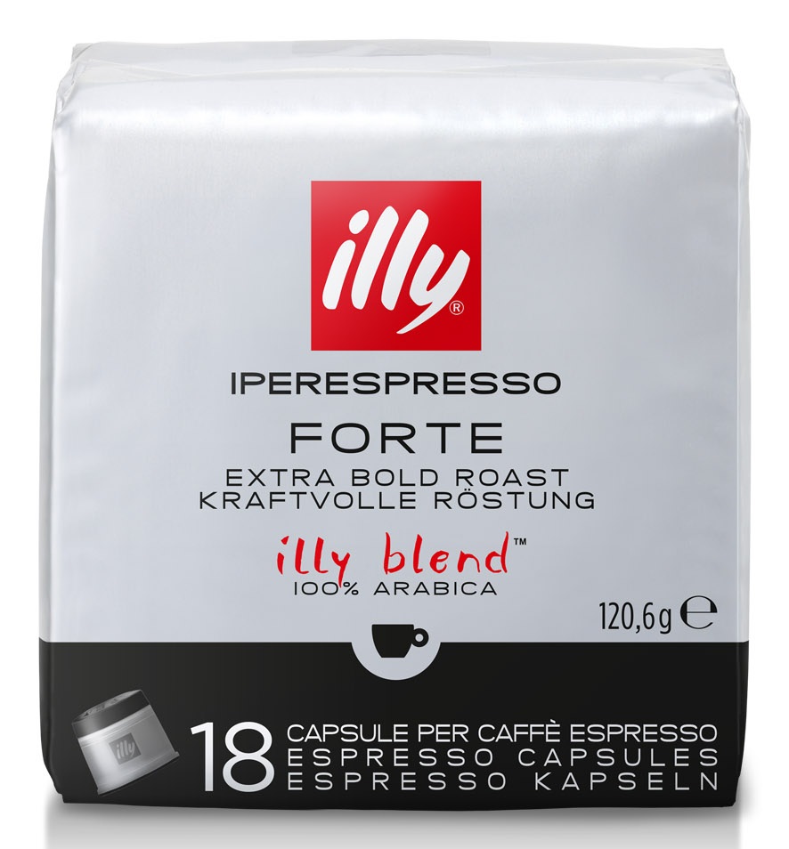 Illy Capsule Caffè Iperespresso Tostato Forte - Confezione da 18 Capsule 100% Arabica