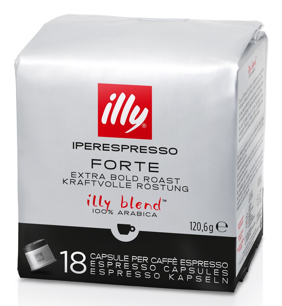 Illy Capsule Caffè Iperespresso Tostato Forte - Confezione da 18 Capsule 100% Arabica