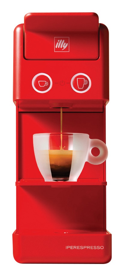 Illy Y3.3 - Macchina per caffè a capsule, 0,75 L, 850 W, 19 bar, Rosso, con 14 capsule incluse
