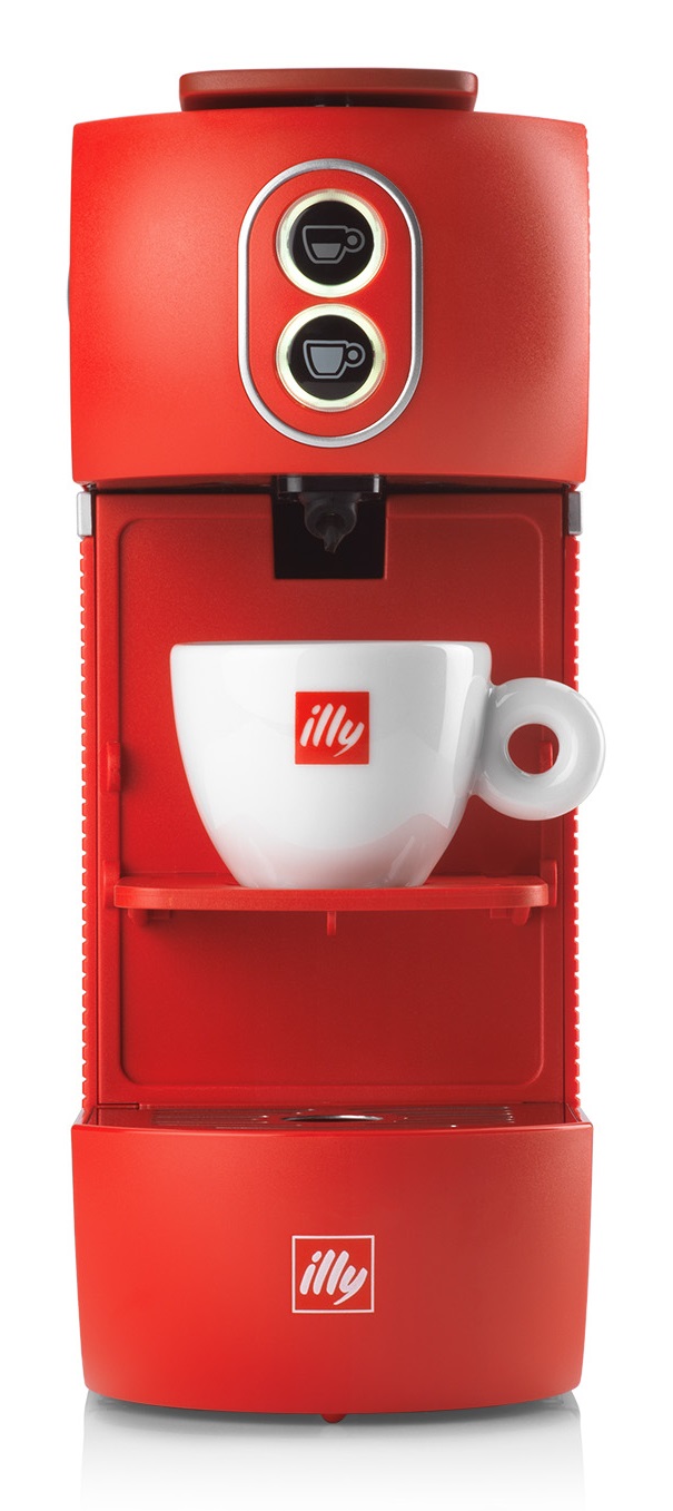 Illy Easy Macchina da Caffè Automatica a Cialde E.S.E. 1 L, 800 W, Colore Rosso