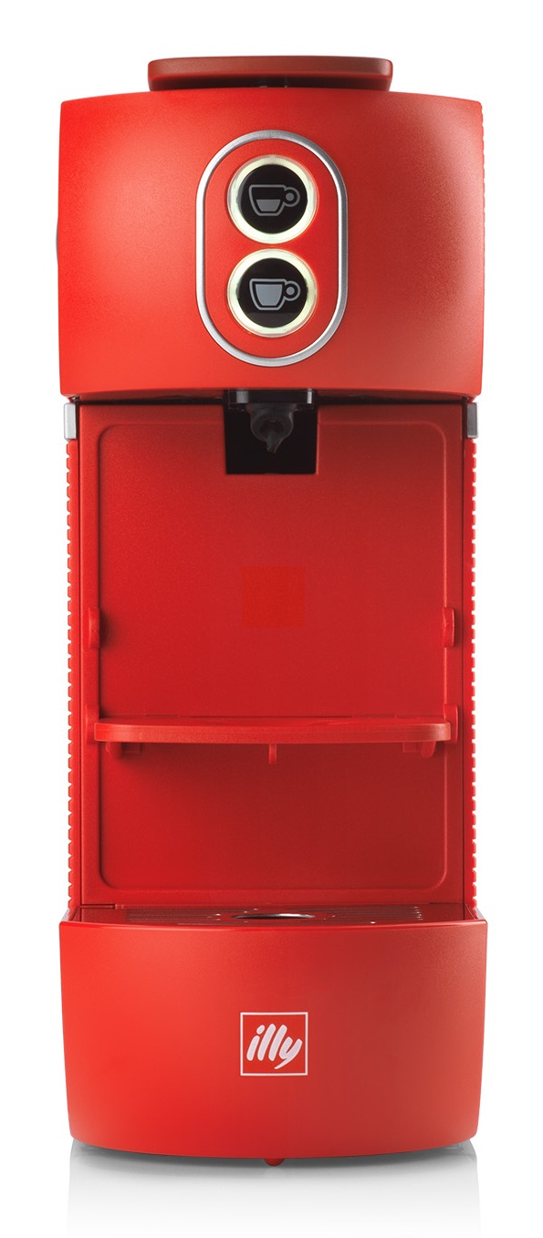 Illy Easy Macchina da Caffè Automatica a Cialde E.S.E. 1 L, 800 W, Colore Rosso