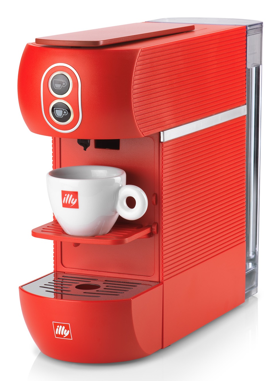 Illy Easy Macchina da Caffè Automatica a Cialde E.S.E. 1 L, 800 W, Colore Rosso