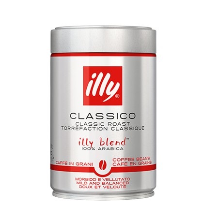 Illy Caffè in Grani Tostato Classico 250g - 100% Arabica, Gusto Morbido con Note di Caramello e Fiori d'Arancio