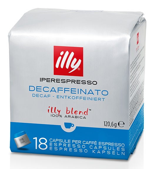 Illy Capsule Caffè Iperespresso Decaffeinato - Confezione da 18 Capsule 100% Arabica