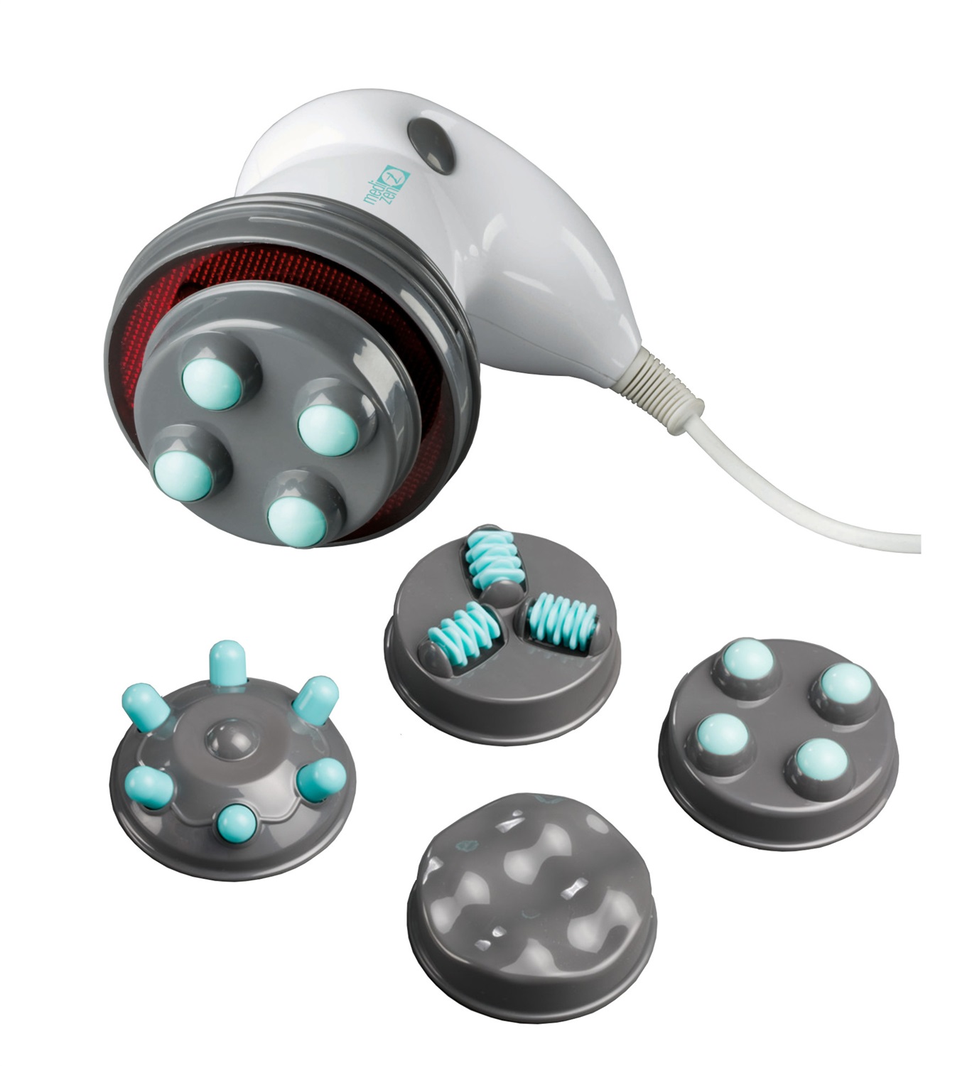 ARDES ARM240N Massaggiatore Anticellulite Professionale con Riscaldamento a Infrarossi, 4 Accessori Intercambiabili e Pochette Viaggio per Glutei e Gambe