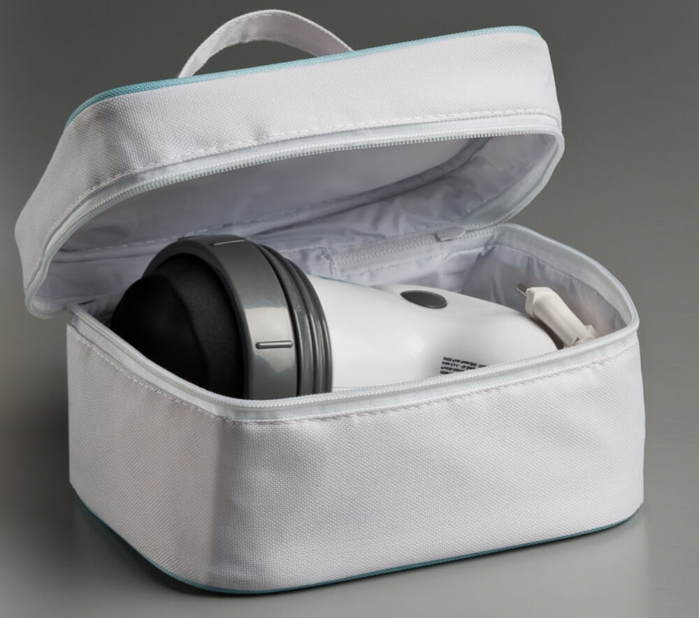 ARDES ARM240N Massaggiatore Anticellulite Professionale con Riscaldamento a Infrarossi, 4 Accessori Intercambiabili e Pochette Viaggio per Glutei e Gambe