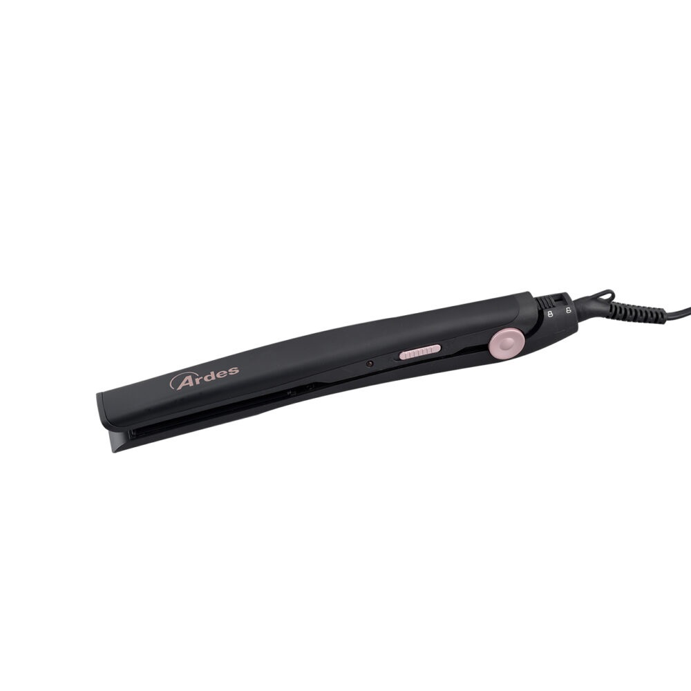 Ardes ARPIA01 Piastra per Capelli Professionale in Ceramica - 28W, Riscaldamento Rapido, Cavo Girevole 360°, Nero