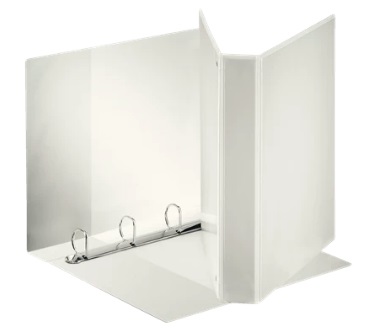 Esselte Raccoglitore Display Maxi Personalizzabile 4 Anelli a D 30 mm 27,5x32 cm Bianco - 394756000