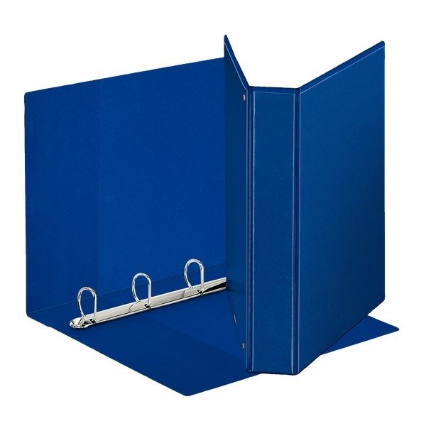 Esselte Raccoglitore a Display Maxi 22x30 cm 4 Anelli a D 30 mm Personalizzabile in PP Eco-Compatibile Blu - 394756500
