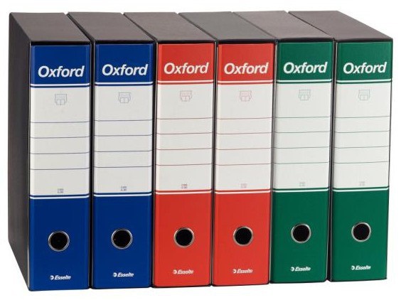 Esselte G85 Registratore ad Anelli Blu - Dorso 8 cm, F.to Protocollo 23x33 cm, Struttura in Cartone Rivestito