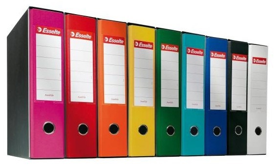 Esselte G53 EUROFILE Raccoglitore ad Anelli Fucsia A4, Dorso 8 cm, Capacità fino a 500 Fogli, Meccanismo a Leva Multiuso